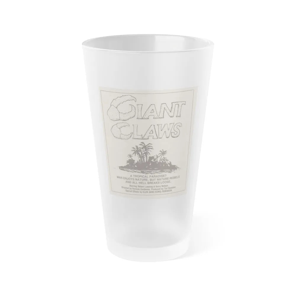 ISLAND CLAWS 1980 Movie Poster - Frosted Pint Glass 16oz-16oz-Frosted-Go Mug Yourself