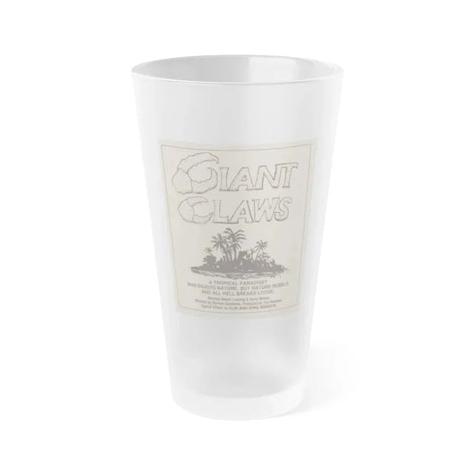 ISLAND CLAWS 1980 Movie Poster - Frosted Pint Glass 16oz 16oz Frosted - Go Mug Yourself