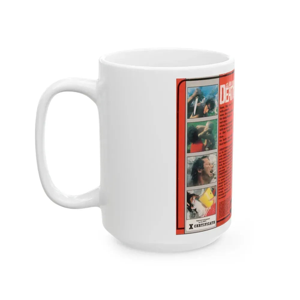 ISLAND OF DEATH (VHS COVER) - White Coffee Mug - Go Mug Yourself