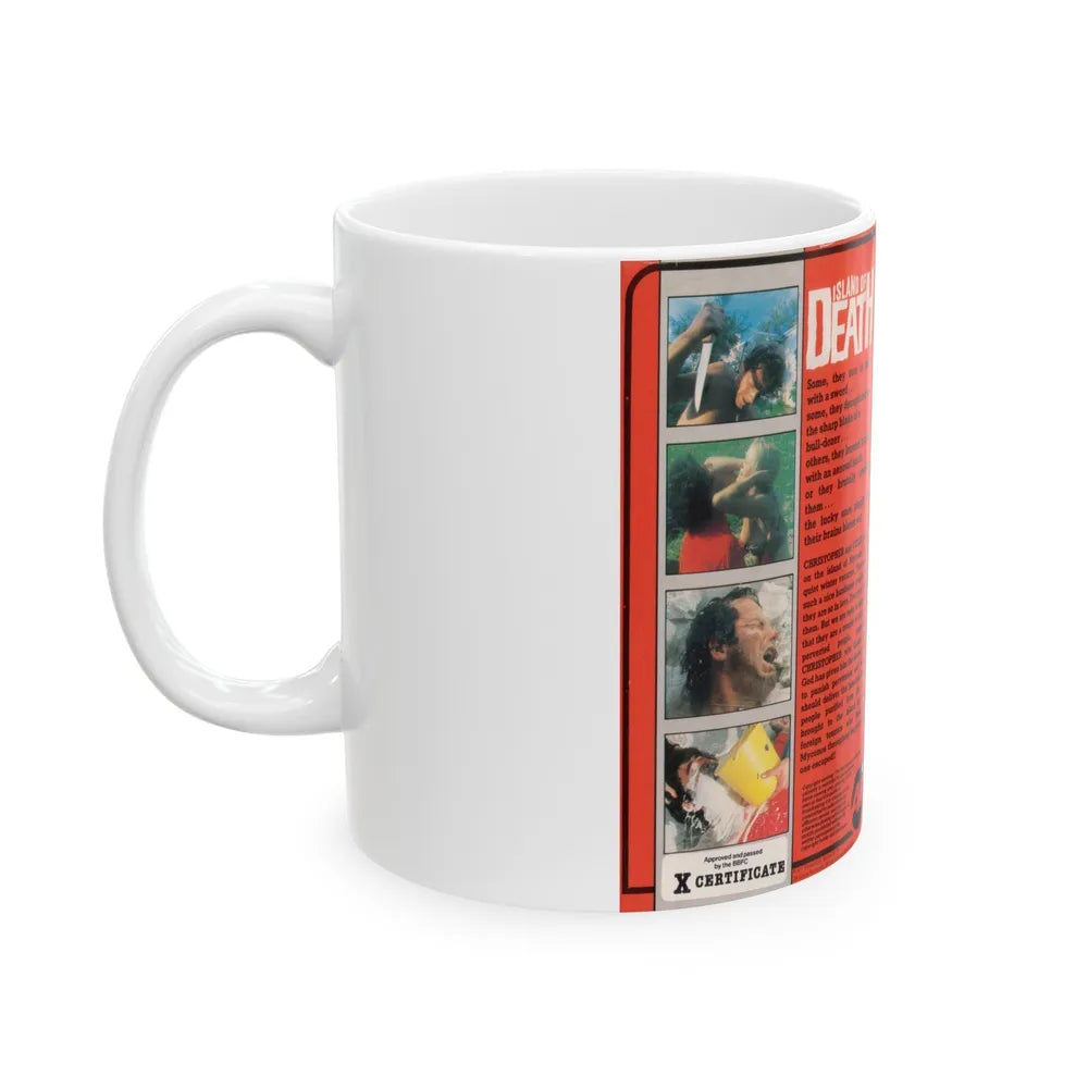 ISLAND OF DEATH (VHS COVER) - White Coffee Mug-Go Mug Yourself