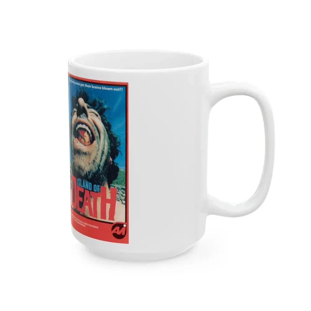 ISLAND OF DEATH (VHS COVER) - White Coffee Mug - Go Mug Yourself