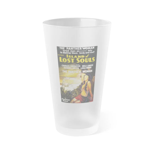 ISLAND OF LOST SOULS 1932 Movie Poster - Frosted Pint Glass 16oz-16oz-Frosted-Go Mug Yourself