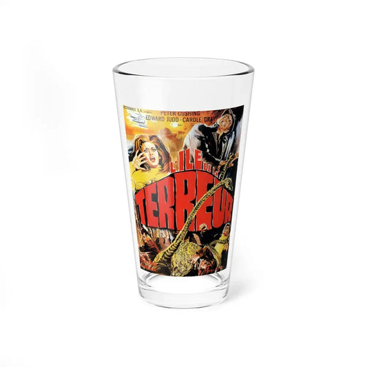 ISLAND OF TERROR (FRENCH) 1966 Movie Poster - Pint Glass 16oz 16oz - Go Mug Yourself