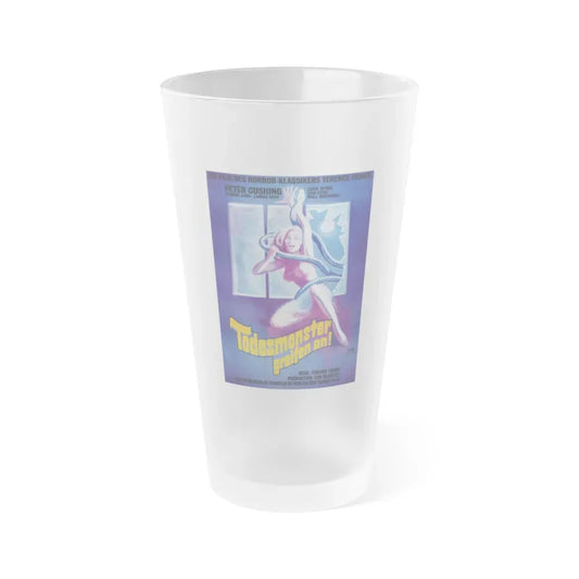 ISLAND OF TERROR (GERMAN) 1966 Movie Poster - Frosted Pint Glass 16oz 16oz Frosted - Go Mug Yourself