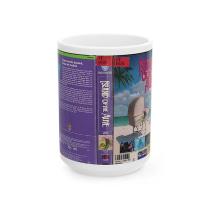 ISLAND OF THE ALIVE (VHS COVER) - White Coffee Mug-15oz-Go Mug Yourself