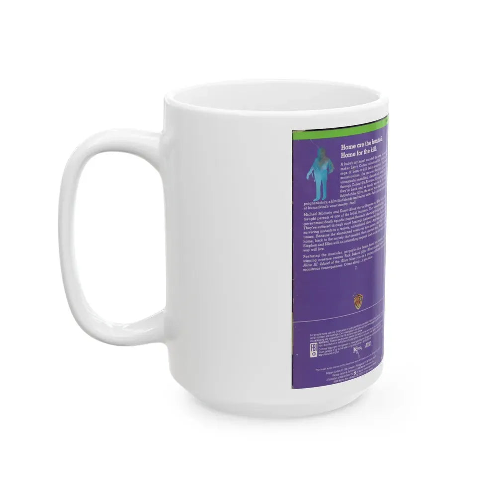 ISLAND OF THE ALIVE (VHS COVER) - White Coffee Mug - Go Mug Yourself