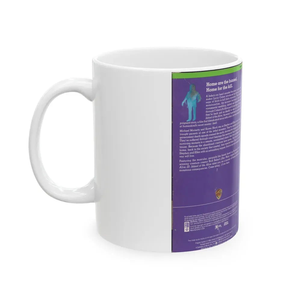 ISLAND OF THE ALIVE (VHS COVER) - White Coffee Mug - Go Mug Yourself