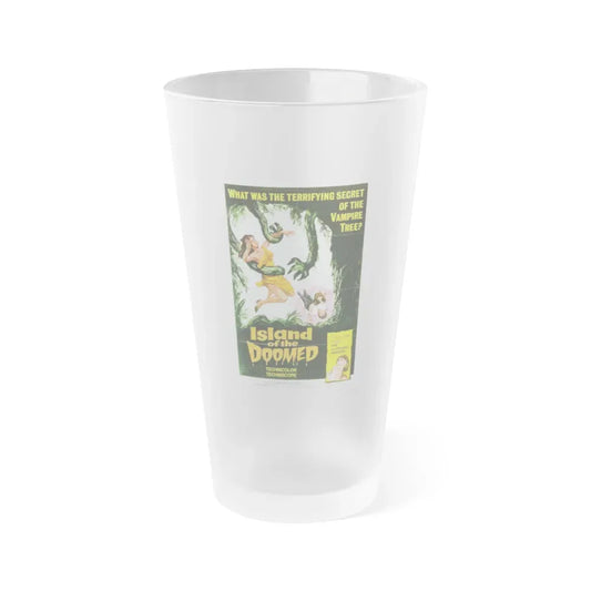 ISLAND OF THE DOOMED 1967 Movie Poster - Frosted Pint Glass 16oz 16oz Frosted - Go Mug Yourself