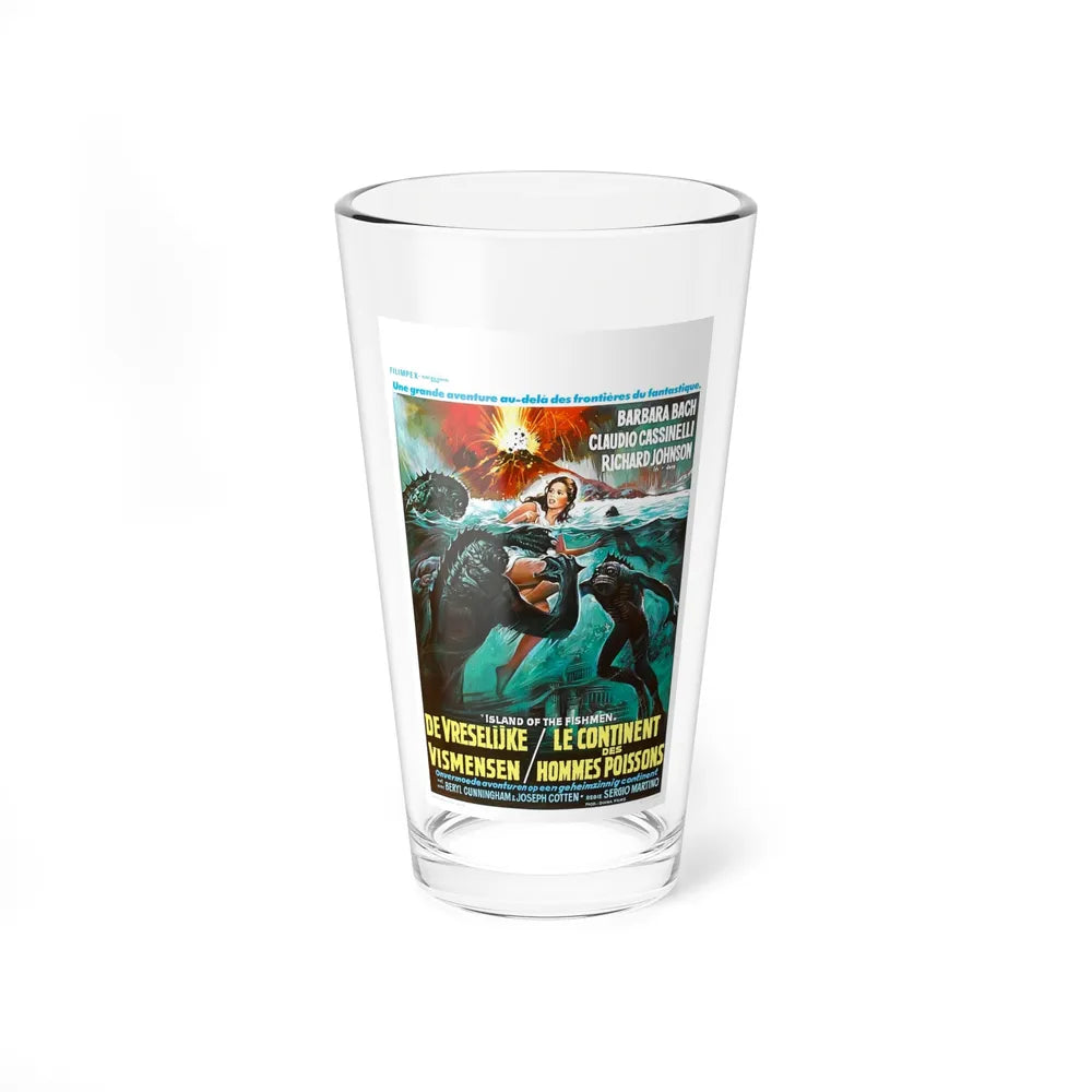 ISLAND OF THE FISHMEN (BELGIAN) 1979 Movie Poster - Pint Glass 16oz-16oz-Go Mug Yourself