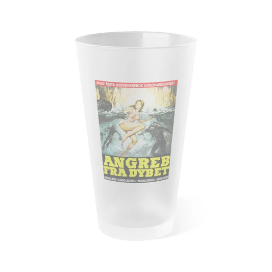 ISLAND OF THE FISHMEN (DANISH) 1979 Movie Poster - Frosted Pint Glass 16oz-16oz-Frosted-Go Mug Yourself