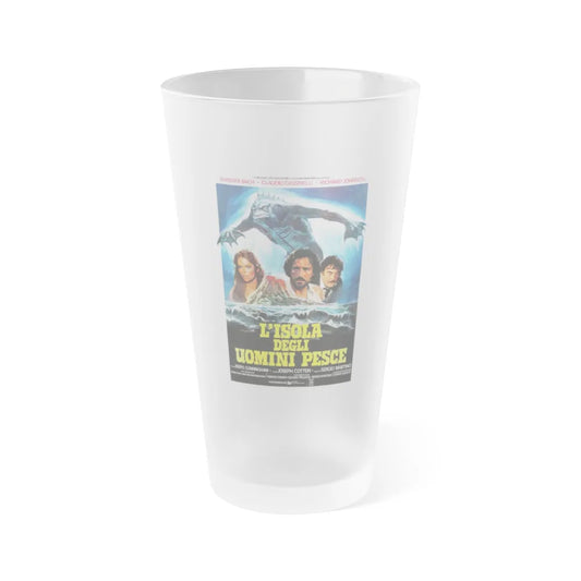 ISLAND OF THE FISHMEN (ITALIAN) 1979 Movie Poster - Frosted Pint Glass 16oz-16oz-Frosted-Go Mug Yourself