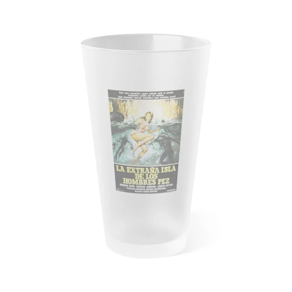 ISLAND OF THE FISHMEN (SPANISH) 1979 Movie Poster - Frosted Pint Glass 16oz-16oz-Frosted-Go Mug Yourself