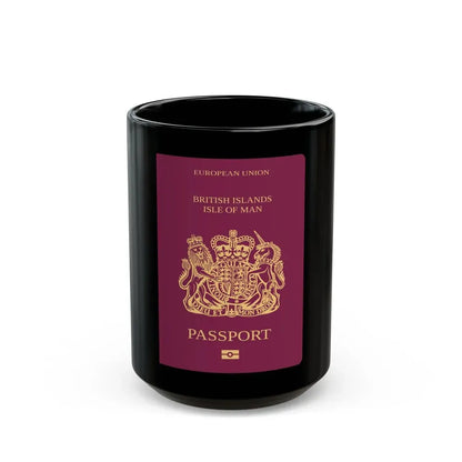 Isle Of Man Passport - Black Coffee Mug 15oz - Go Mug Yourself