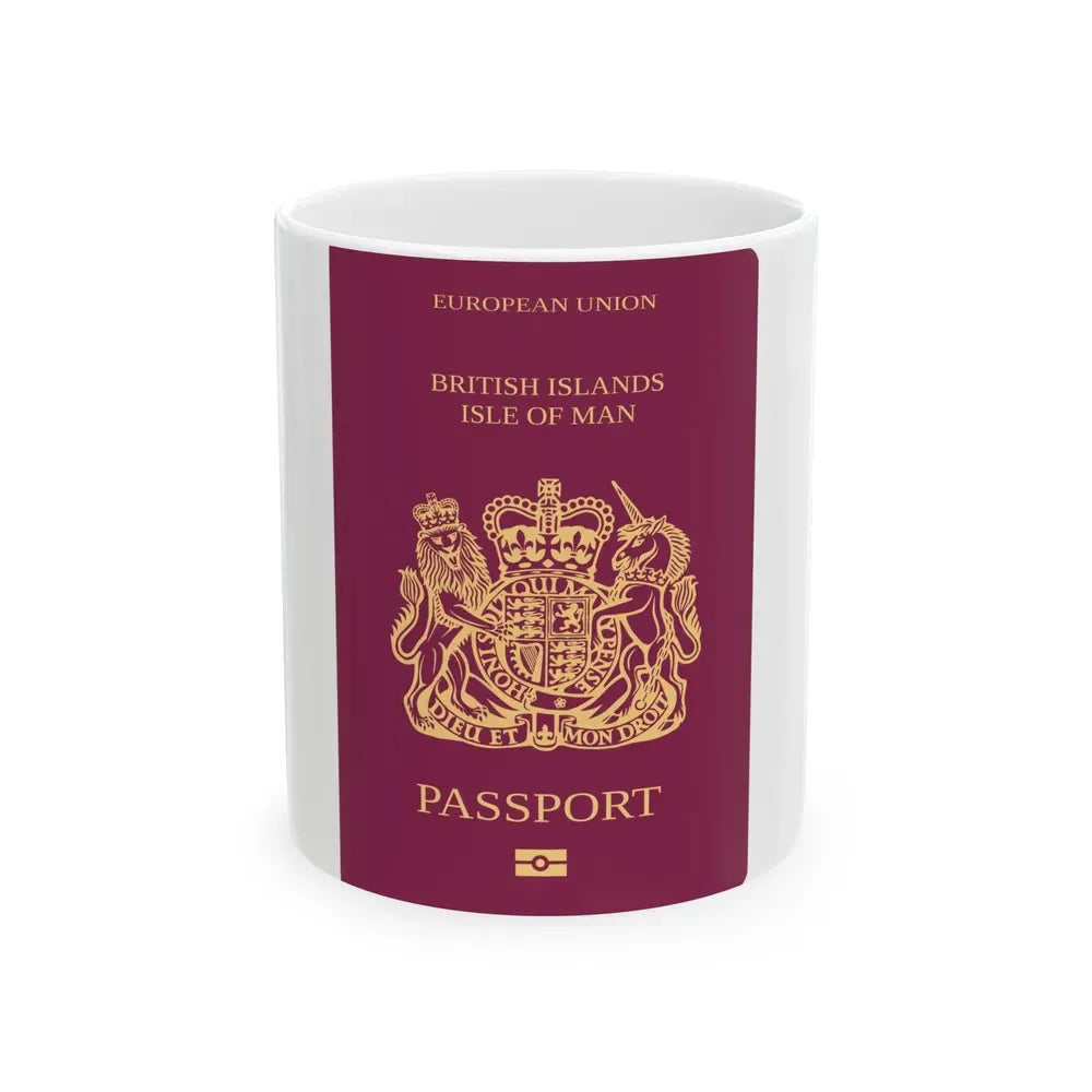 Isle Of Man Passport - White Coffee Mug 11oz - Go Mug Yourself