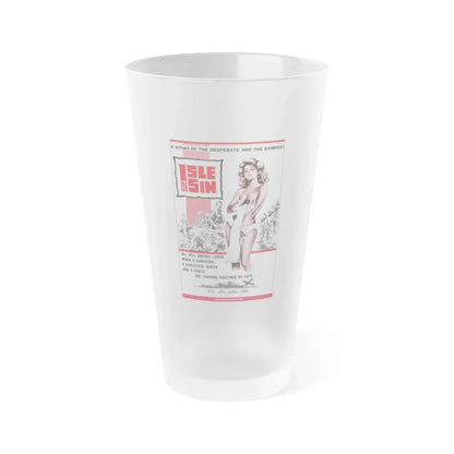 ISLE OF SIN 1960 Movie Poster - Frosted Pint Glass 16oz 16oz Frosted - Go Mug Yourself