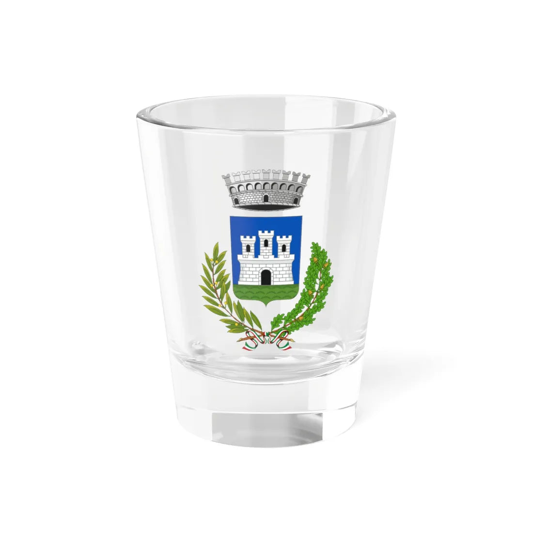 Isola di Capo Rizzuto-Stemma (Italy) (Coat of Arms) Shot Glass 1.5oz 1.5oz - Go Mug Yourself