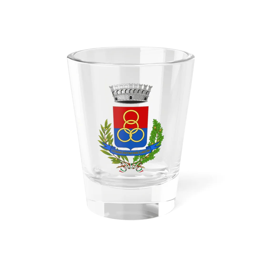 Isola Vicentina-Stemma (Italy) (Coat of Arms) Shot Glass 1.5oz 1.5oz - Go Mug Yourself