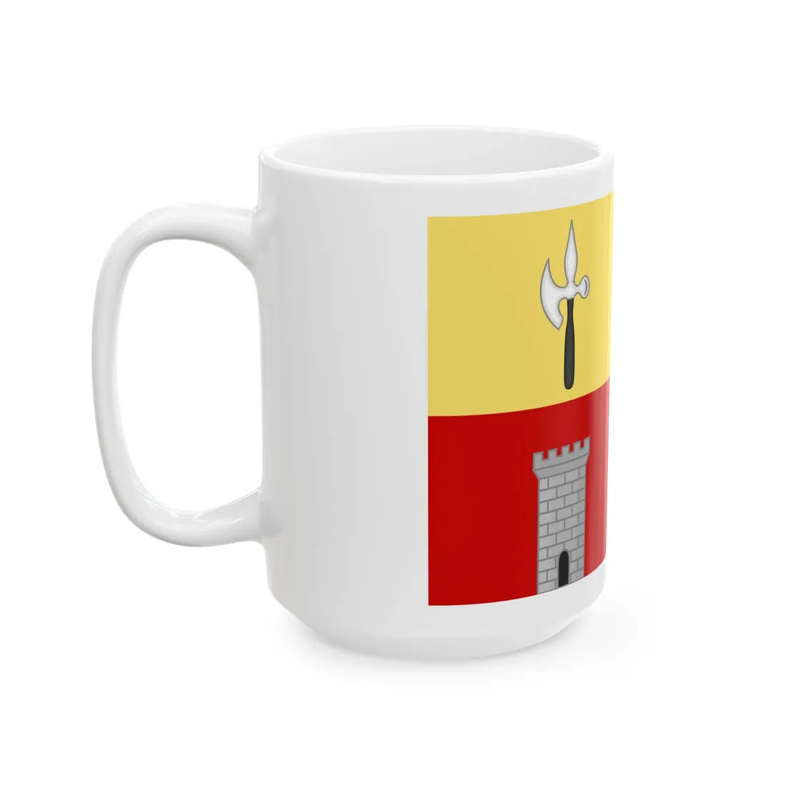 Ispica-Bandiera (Italy) White Coffee Mug - Go Mug Yourself