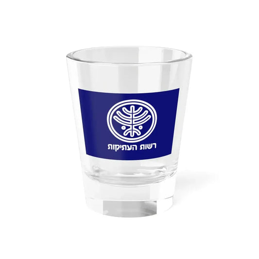 Israel Antiquities Authority flag (Israel) Shot Glass 1.5oz 1.5oz - Go Mug Yourself