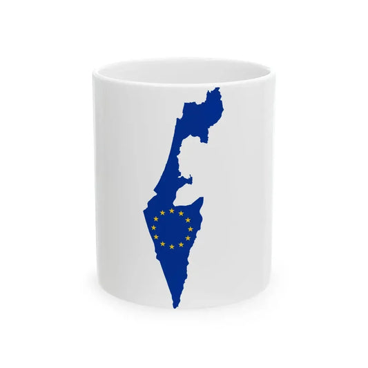 Israel EU (Israel) White Coffee Mug 11oz - Go Mug Yourself