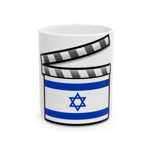 Israel film clapperboard (Israel) White Coffee Mug 11oz - Go Mug Yourself