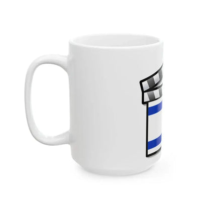 Israel film clapperboard (Israel) White Coffee Mug - Go Mug Yourself