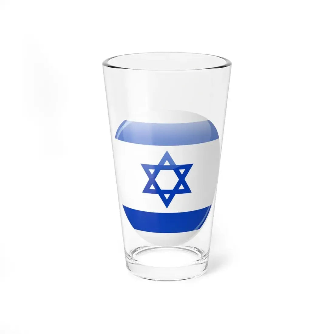 Israel flag icon (Israel) Pint Glass 16oz 16oz - Go Mug Yourself