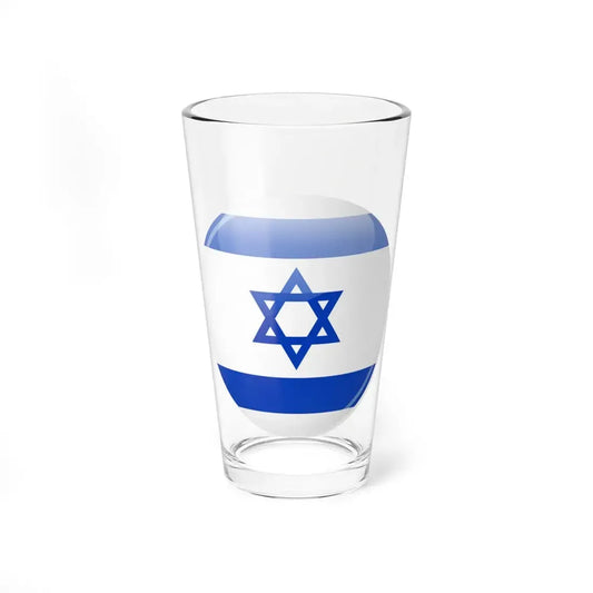 Israel flag icon (Israel) Pint Glass 16oz 16oz - Go Mug Yourself