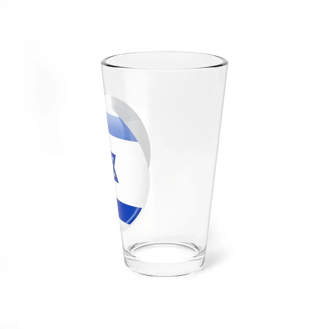 Israel flag icon (Israel) Pint Glass 16oz - Go Mug Yourself