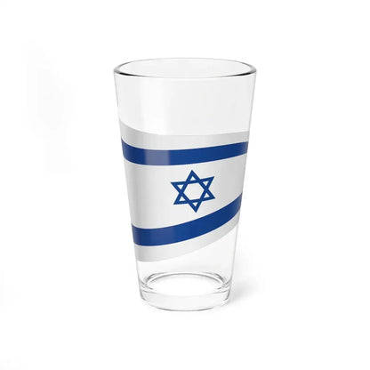 Israel Flag - iconic waving (Israel) Pint Glass 16oz 16oz - Go Mug Yourself