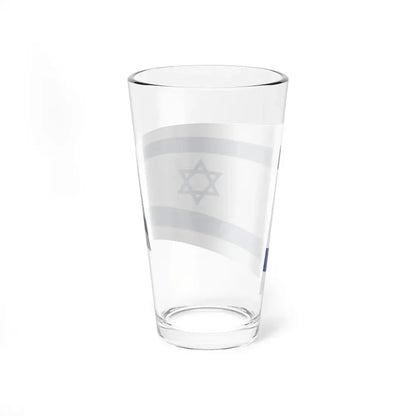 Israel Flag - iconic waving (Israel) Pint Glass 16oz - Go Mug Yourself