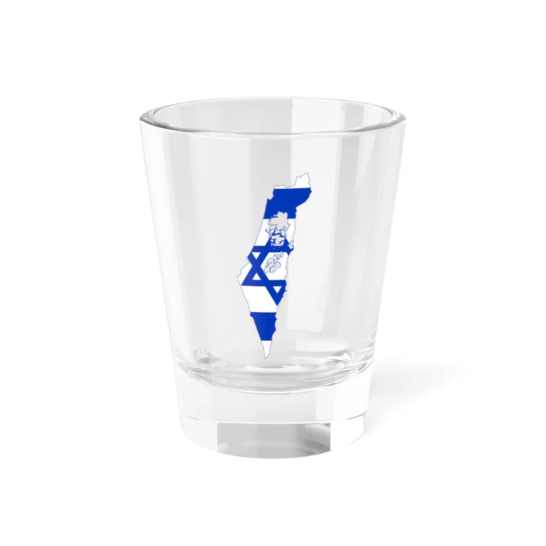 Israel Flag-map including Area C (Israel) Shot Glass 1.5oz 1.5oz - Go Mug Yourself