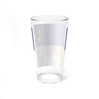 Israel Flag Proposal No.57 by Joachim Shniblag (Israel) Pint Glass 16oz - Go Mug Yourself