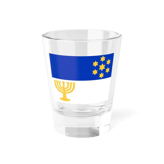 Israel Flag Proposal No.57 by Joachim Shniblag (Israel) Shot Glass 1.5oz 1.5oz - Go Mug Yourself