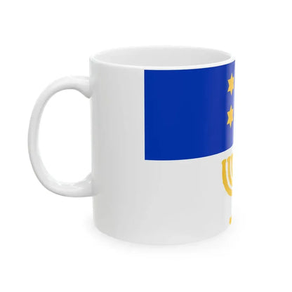 Israel Flag Proposal No.58 by Benyamin Bergi (Israel) White Coffee Mug - Go Mug Yourself