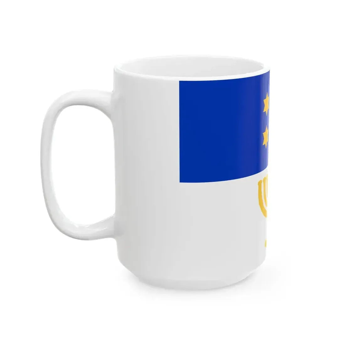 Israel Flag Proposal No.58 by Benyamin Bergi (Israel) White Coffee Mug - Go Mug Yourself