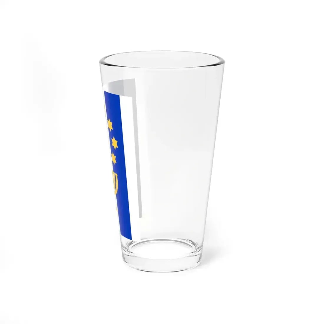 Israel Flag Proposal No.61 by Nissim Shtrick (Israel) Pint Glass 16oz - Go Mug Yourself