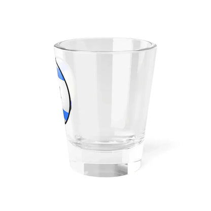 Israel Flag Round (Israel) Shot Glass 1.5oz - Go Mug Yourself