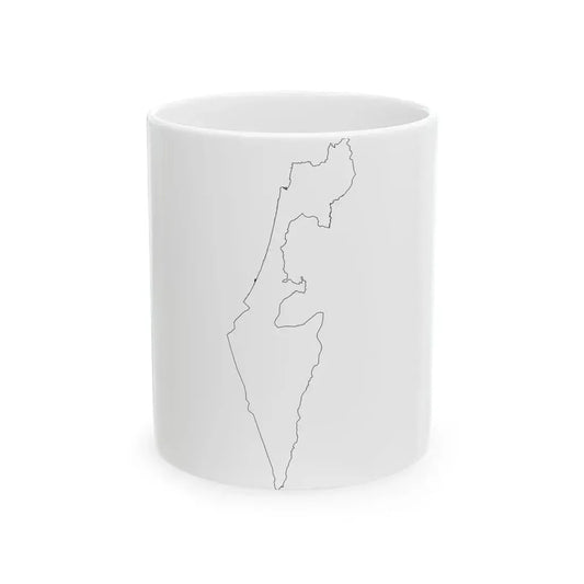 Israel-Flagmap (Israel) White Coffee Mug 11oz - Go Mug Yourself