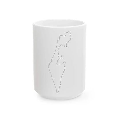 Israel-Flagmap (Israel) White Coffee Mug 15oz - Go Mug Yourself
