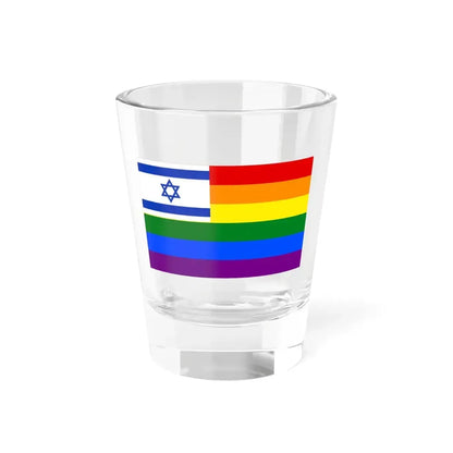Israel-rainbow-flag (Israel) Shot Glass 1.5oz 1.5oz - Go Mug Yourself