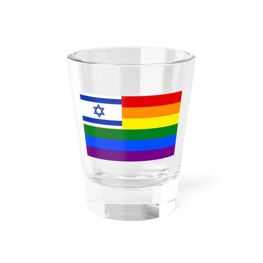 Israel-rainbow-flag (Israel) Shot Glass 1.5oz 1.5oz - Go Mug Yourself