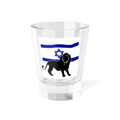 אריה ודגל ישראל (Israel) Shot Glass 1.5oz 1.5oz - Go Mug Yourself