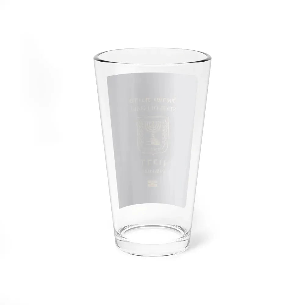 Israeli Passport - Pint Glass 16oz - Go Mug Yourself