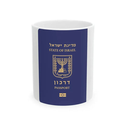 Israeli Passport - White Coffee Mug 11oz - Go Mug Yourself