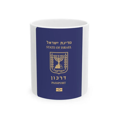 Israeli Passport - White Coffee Mug 11oz - Go Mug Yourself