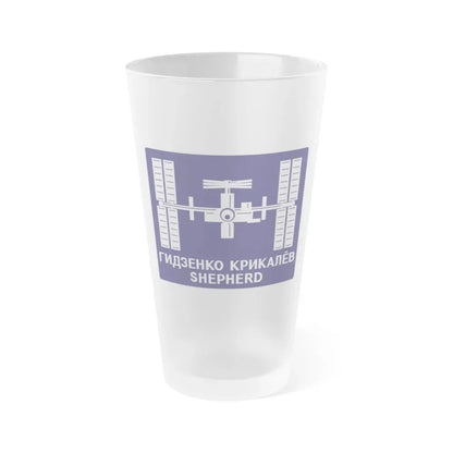 ISS Expedition 1 (NASA) Frosted Pint Glass 16oz Default Title - Go Mug Yourself
