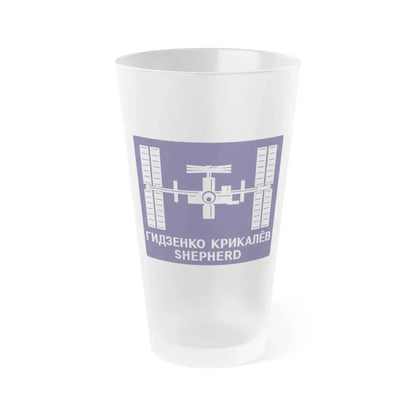 ISS Expedition 1 (NASA) Frosted Pint Glass 16oz Default Title - Go Mug Yourself