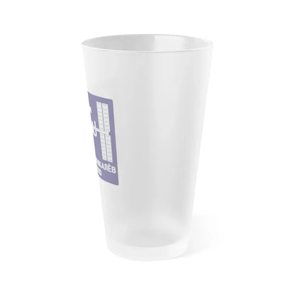 ISS Expedition 1 (NASA) Frosted Pint Glass 16oz - Go Mug Yourself