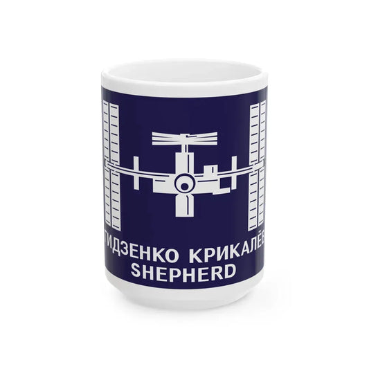 ISS Expedition 1 (NASA) White Coffee Mug 15oz - Go Mug Yourself